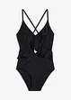 Costume intero con cut-out e volant, bonprix