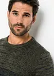 Maglione dalla linea comfort in filato fine misto cotone, bonprix