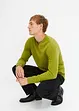 Maglione in filato fine con scollo a V, bonprix