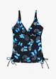 Top per tankini con laccetti da annodare, bonprix