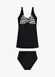 Tankini lungo con slip a vita alta (set 2 pezzi), bonprix