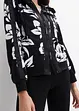 Felpa con zip e cotone, bonprix