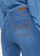 Jeans capri slim, a vita media, bonprix