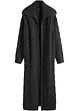 Maxi cardigan in maglia a trecce, bonprix