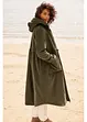 Cappotto in velluto a coste con cappuccio in pile teddy di puro cotone, bonprix