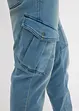 Jeans in felpa con tasche cargo regular fit, straight, bonprix