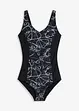 Costume intero con scollatura a V e effetto modellante leggero, bonprix