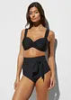Slip a vita alta per bikini con effetto modellante forte, bonprix