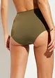 Slip per bikini a vita alta con sgambatura normale, bonprix