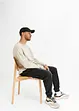 Jeans in felpa con elastico in vita slim fit, straight, bonprix