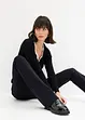 Maglione in filato fine con bordo a contrasto, bonprix