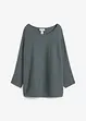 Maglione oversize a costine in misto viscosa, bonprix