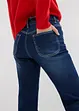 Jeans elasticizzati straight, a vita media, bonprix