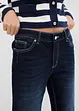 Jeans elasticizzati straight, a vita media, bonprix