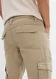 Pantaloni cargo in puro cotone relaxed fit, straight, bonprix