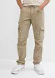 Pantaloni cargo in puro cotone relaxed fit, straight, bonprix