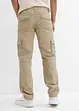 Pantaloni cargo in puro cotone relaxed fit, straight, bonprix