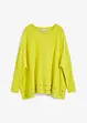 Maglione poncho con occhielli, bonprix
