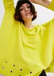 Maglione poncho con occhielli, bonprix