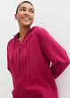 Blusa in mussola di puro cotone con cappuccio, bonprix