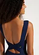 Costume intero modellante a compressione forte con scollo a V, bonprix