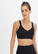 Reggiseno sportivo con chiusura anteriore e sostegno leggero, bonprix