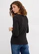 Maglia con scollo rotondo e maniche a 3/4, bonprix