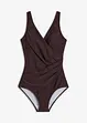Costume intero incrociato con effetto modellante medio, bonprix
