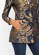 Blazer corto in fantasia jacquard dorata, petite, bonprix