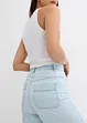 Jeans cropped a palloncino, super morbidi con cinta comoda e vita alta, bonprix