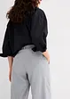 Pantaloni gessati con pinces, bonprix