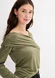 Maglia a maniche lunghe con arricciatura, bonprix