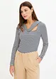 Maglia a maniche lunghe con particolare alla scollatura, bonprix