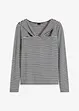 Maglia a maniche lunghe con particolare alla scollatura, bonprix