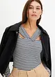 Maglia a maniche lunghe con particolare alla scollatura, bonprix