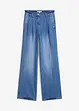 Jeans wide leg, a vita media, bonprix