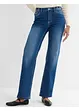 Jeans elasticizzati straight, vita media, bonprix