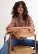 Blusa in misto lino con maniche a 3/4, bonprix