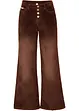 Pantaloni di velluto a coste elasticizzato, wide leg, bonprix