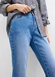 Jeans straight con cinta comoda, vita media, bonprix