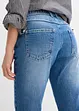 Jeans straight con cinta comoda, vita media, bonprix