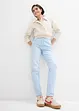 Mom jeans cropped, vita alta, bonprix