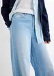 Jeans wide leg con cinta comoda, vita alta, bonprix