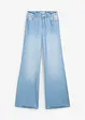 Jeans wide leg con cinta comoda, vita alta, bonprix