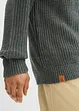 Cardigan in maglia grossa con cappuccio, bonprix