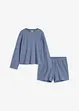 Tuta da casa in jersey alveolare con pantaloncini, bonprix