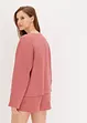 Tuta da casa in jersey alveolare con pantaloncini, bonprix