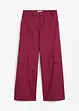 Pantaloni cargo in cotone elasticizzato, bonprix