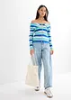 Maglia a costine con spalle scoperte, bonprix