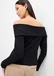 Maglia a costine con spalle scoperte, bonprix